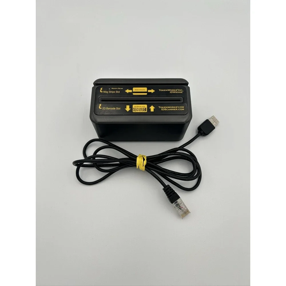 TokenWorks IDWedge 260 ID Scanner Mag Stripe 2D Barcode USB RJ45